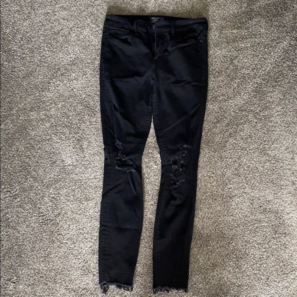 Black Abercrombie and Fitch Skinny Jeans
